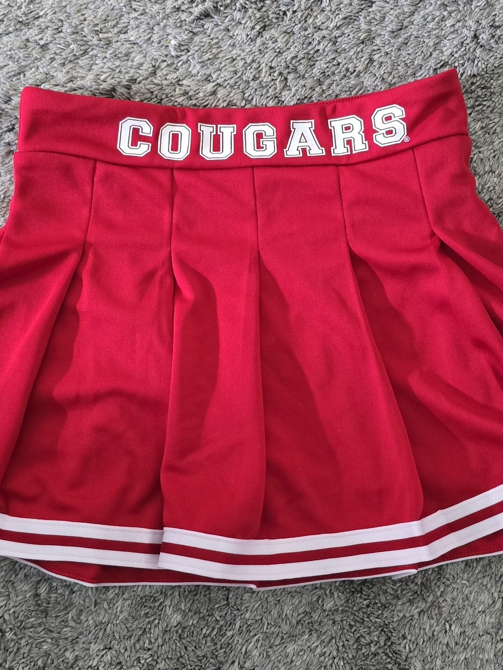 Houston Cougars Colosseum Girls Youth Pinky Cheer Skirt Skort - Red Large 10/12